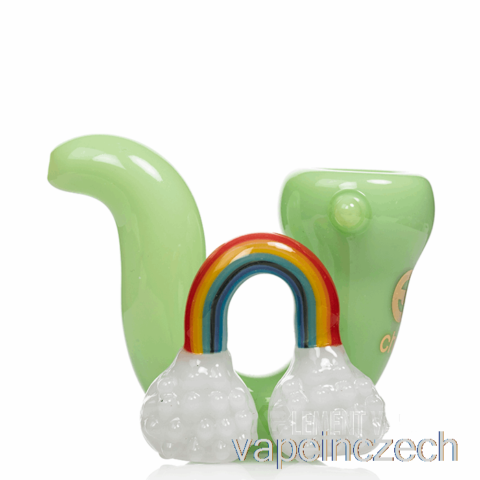 Cheech Glass Rain 'n' Rainbows Hand Pipe Green (nefrit) Vape Bez Nikotinu